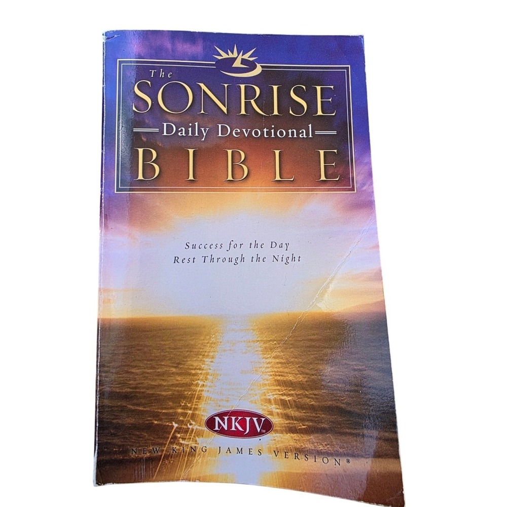 The Sunrise Daily Devotional Bible NKJV New King James Version Paperback Book